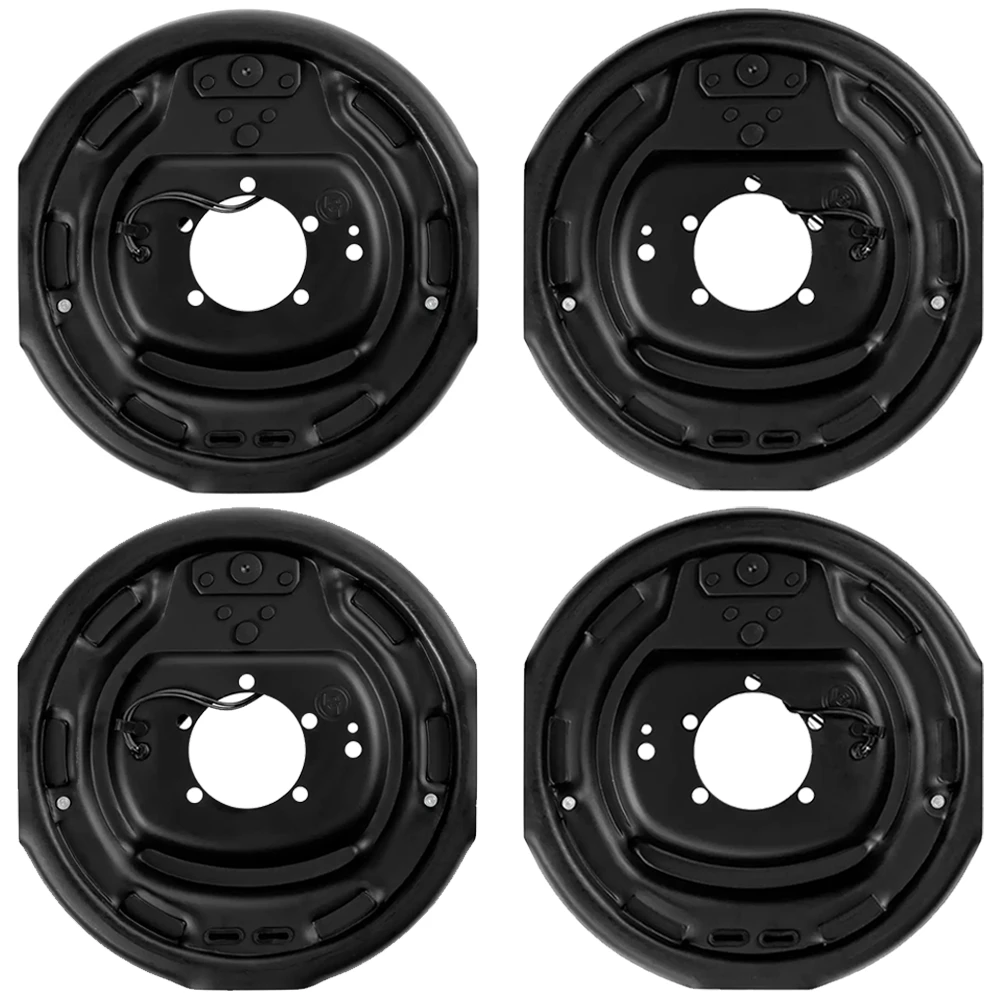 lippert 12 inch self‑adjusting electric brake assemblies and 12 inch 8‑on‑6.5 drum hubs bundle dexter compatible