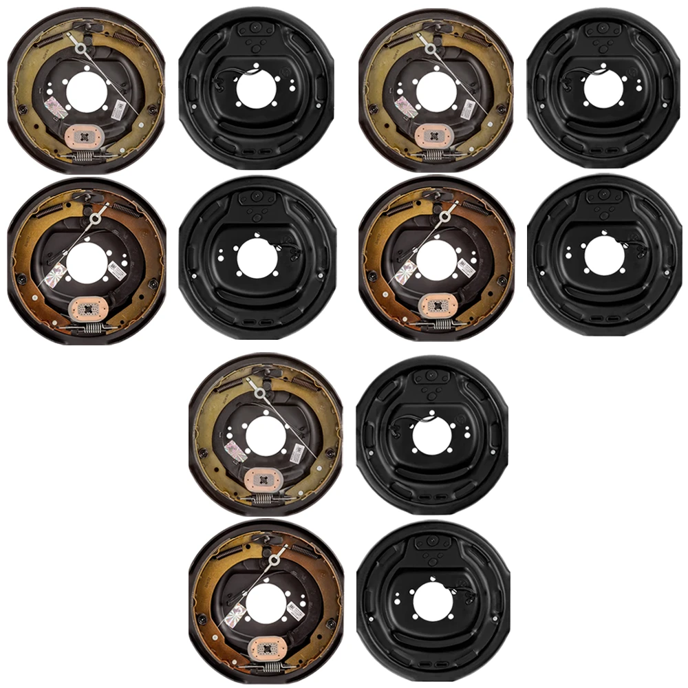 Lippert 12 x 2 Self-Adjusting Trailer Brake Assembly Kit, 6-Pack (3-Pair), for 4K-7K lb Axles, Left & Right