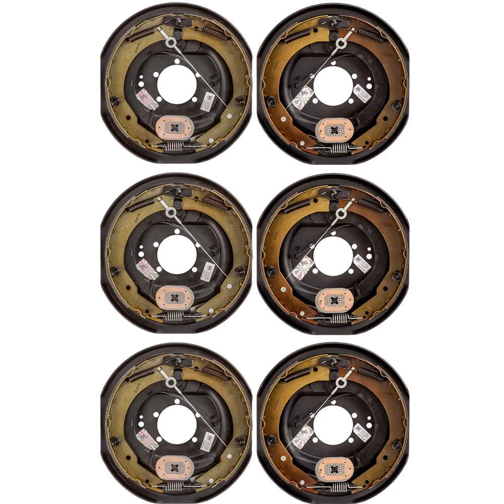 Lippert 12 x 2 Self-Adjusting Trailer Brake Assembly Kit, 6-Pack (3-Pair), for 4K-7K lb Axles, Left & Right