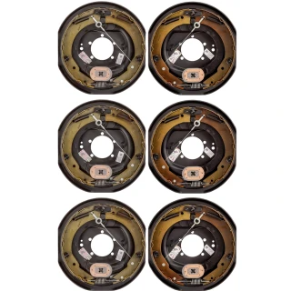 Lippert 12 x 2 Self-Adjusting Trailer Brake Assembly Kit, 6-Pack (3-Pair), for 4K-7K lb Axles, Left & Right
