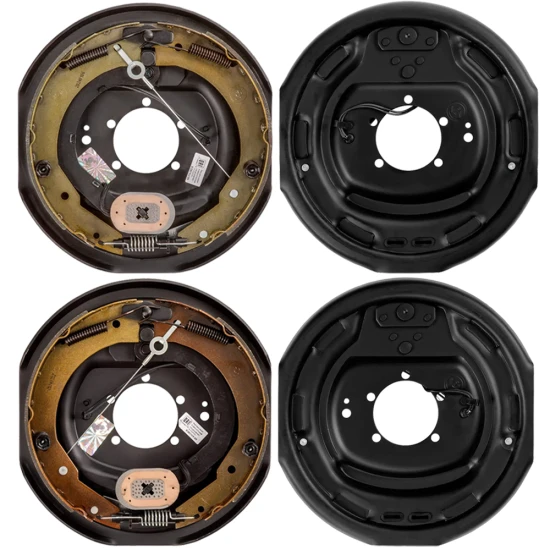 Lippert 12‑inch self‑adjusting electric brake assemblies & bare drum hubs, Dexter compatible, 8‑on‑6.5 bolt pattern, 7K axle