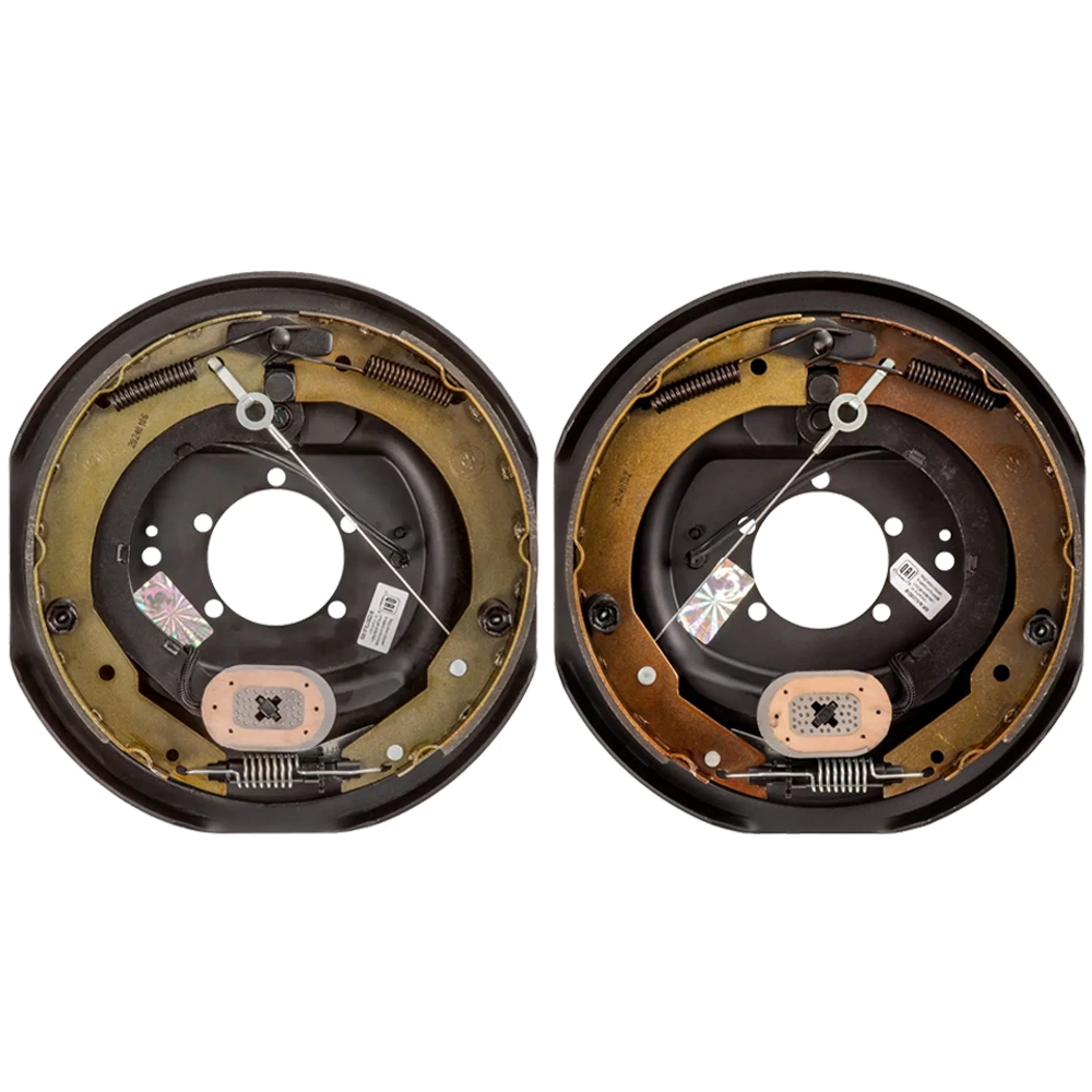 Lippert 12‑inch self‑adjusting electric brake assemblies & bare drum hubs, Dexter compatible, 8‑on‑6.5 bolt pattern, 7K axle