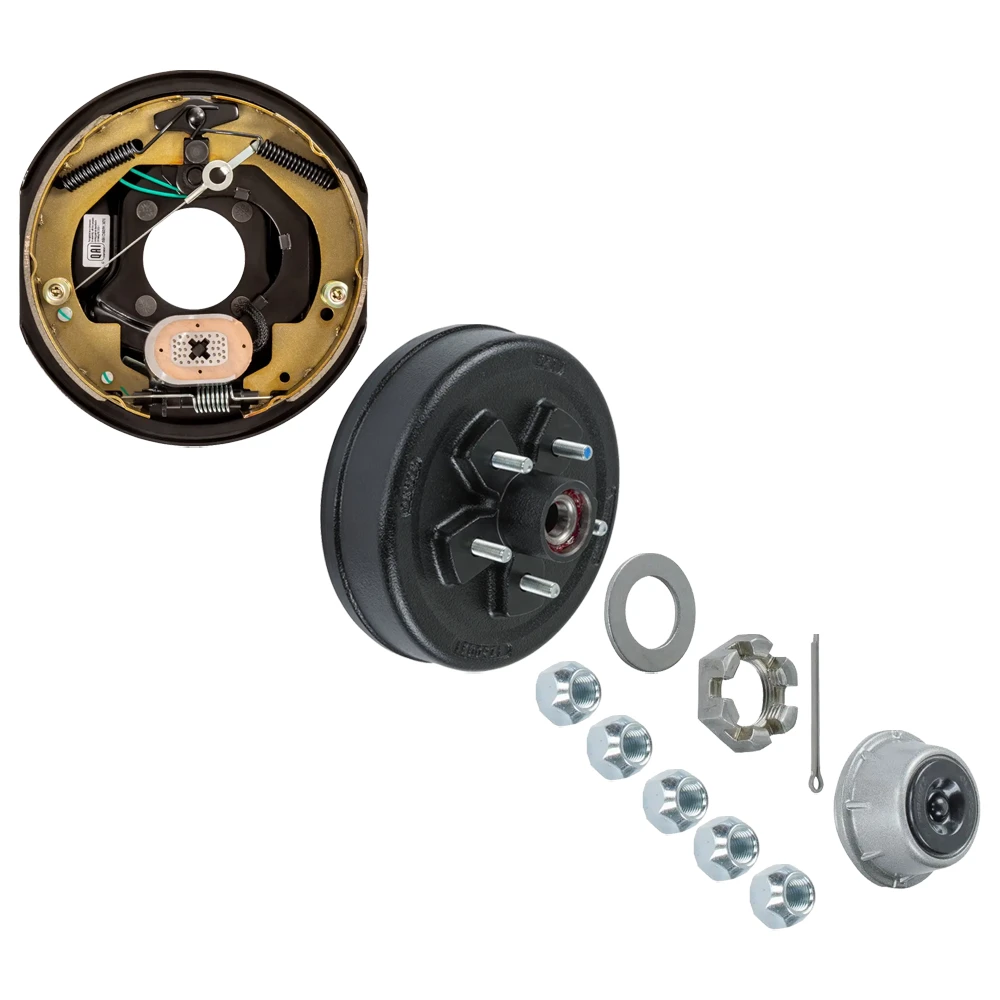Lippert 3,500-lb forward self-adjusting brake & hub kit 10" x 2.25" 5 on 4.5" pattern right hand
