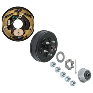 Lippert 3,500-lb forward self-adjusting brake & hub kit 10" x 2.25" 5 on 4.5" pattern right hand
