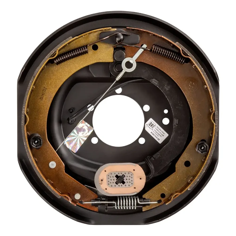 Lippert 12" self‑adjusting trailer brake & oil‑bath drum hub kit, 8‑on‑6.5, Dexter & Alko compatible