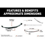 Lippert Tandem Axle Suspension Kit 3,500 lb 26" Springs Equalizer Hangers