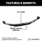 Lippert Tandem Double-Eye Leaf Spring Set, 24 inch, 2,000 lbs capacity, Dexter/Alko compatible