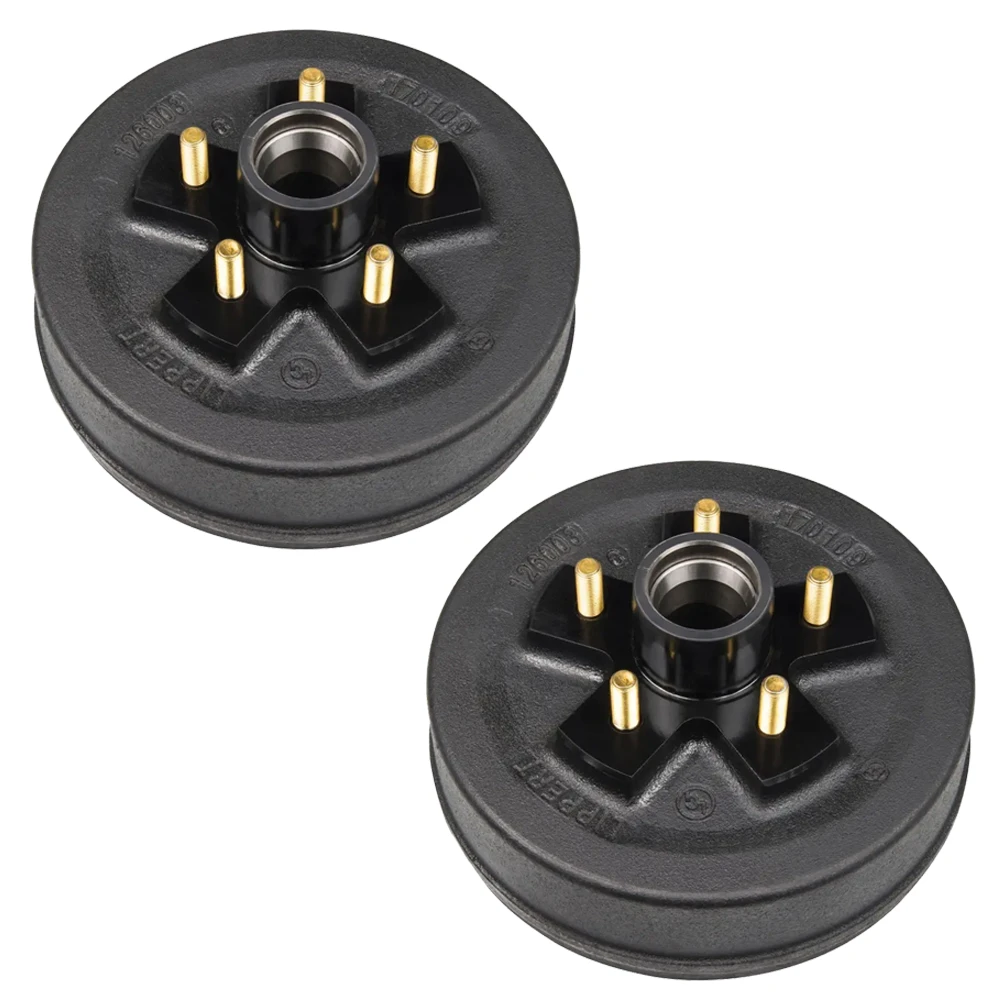 Lippert 3,500 lb electric brake kit with (2-Pairs) 10 in drum-hubs only 5-on-4.5 pattern