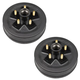 Lippert 3,500 lb electric brake kit with (2-Pairs) 10 in drum-hubs only 5-on-4.5 pattern