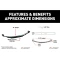 Lippert 3,500 lb tandem axle suspension kit with 21 inch leaf springs, equalizer, hangers, and hardware