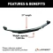 Lippert triple double-eye leaf spring set (6-pack), 21" loaded length, 1,000 lbs. capacity, Dexter compatible