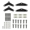 Lippert triple axle suspension kit 3" axle tubes, 4,000 lb leaf springs, long equalizers, hangers, hardware – fits Dexter, Alko, Rockwell