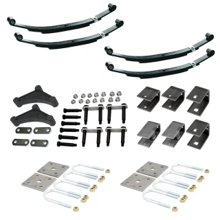Lippert Tandem Axle Suspension Kit 3,500 lb with 24" Leaf Springs and Hardware