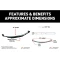 Lippert Tandem Axle Suspension Kit 3,500 lb with 24" Leaf Springs and Hardware