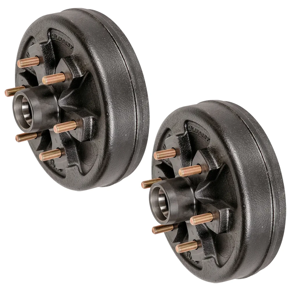Lippert 10″ self-adjust brake kit with bare 6-on-5.5 drum hubs