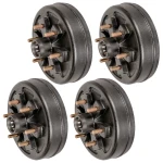 Lippert 10" Tandem-Axle Brake Hub Set, 6 on 5.5 Bolt Pattern, 4,400 lb Rating (4-Pack)