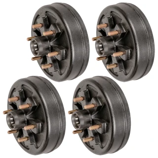 Lippert 10 inch brake drum hub 6 on 5.5 bolt pattern, 4,400 lb axle, set of 4, fits Dexter AL-KO