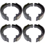Lippert 10x2.25 Manual Electric Brake Shoe & Lining Replacement Kit 4-Pack for Tandem Axle