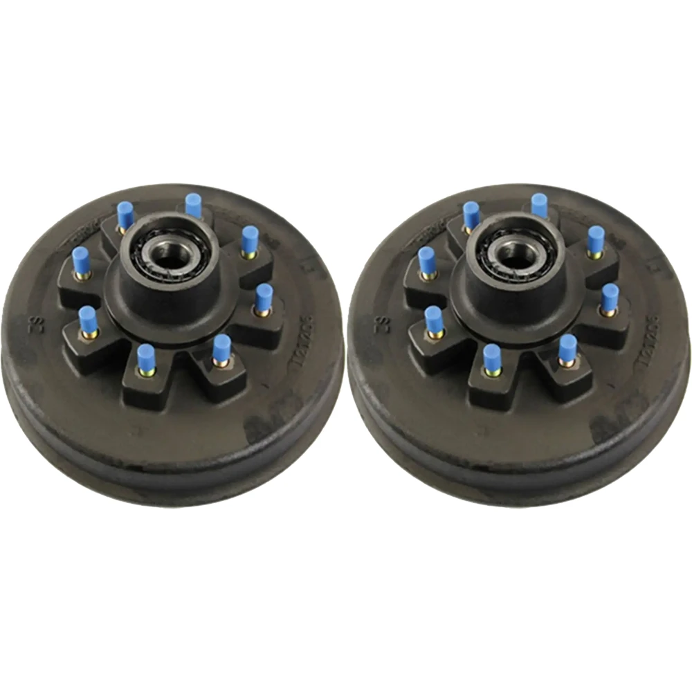 Lippert 8K 12.25×3.38 electric brake assemblies & 8-on-6.5 grease hubs kit