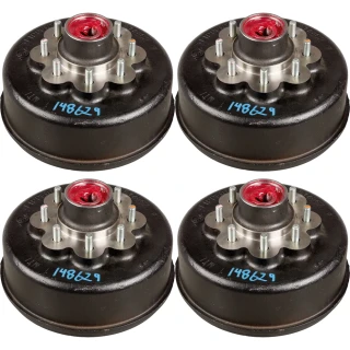 Lippert 8K tandem-axle electric brake assemblies and 8-on-6.5 drum hub kit, Dexter compatible