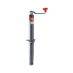 BULLDOG 2K Topwind A‑Frame Round Trailer Jack 15″ Lift with 15K Cast Head Coupler