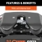 CURT Q20™ 5th wheel hitch 20K GTW double jaw fixed above-bed rails