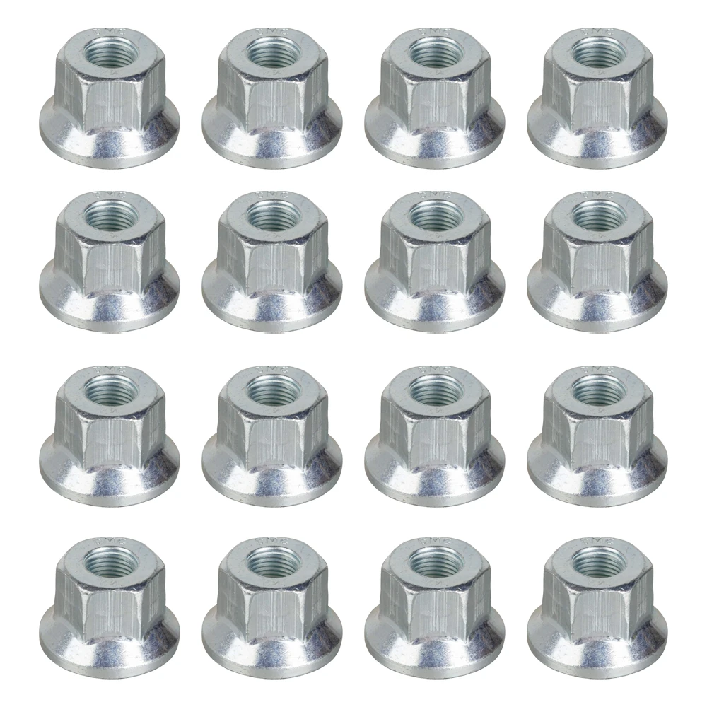 Lippert 16‑piece 5/8‑18 hex flange wheel lug nut set for boat and trailer wheels