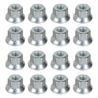 Lippert 16‑piece 5/8‑18 hex flange wheel lug nut set for boat and trailer wheels