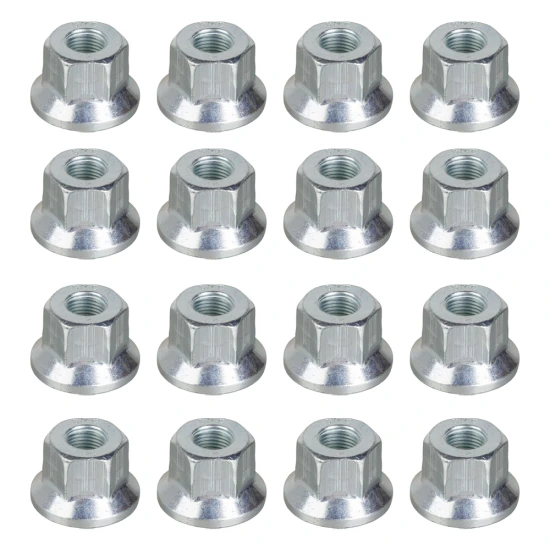 Lippert 16‑piece 5/8‑18 hex flange wheel lug nut set for boat and trailer wheels