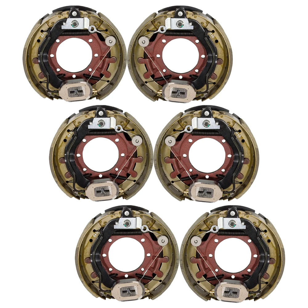 Lippert 6-Pack (3-Pair) 12.25 x 3.38 Self-Adjusting Electric Trailer Brake Assemblies