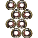 Lippert 8-Pack 12.25 x 3.38 10K Self-Adjusting Electric Trailer Brake Assemblies