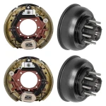 Lippert 10K Electric Brake + Hub & Drum Kit — Single Axle (Left & Right), 12-1/4″ × 3-3/8″, 8 on 6.5, 5/8 Studs — Not Pre-Assembled (Fits Dexter/AL-KO/Rockwell)