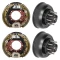 Lippert 10K Pair Left Right Electric Trailer Brakes 8 on 6.5 Hubs Drums 12¼″ x 3⅜″