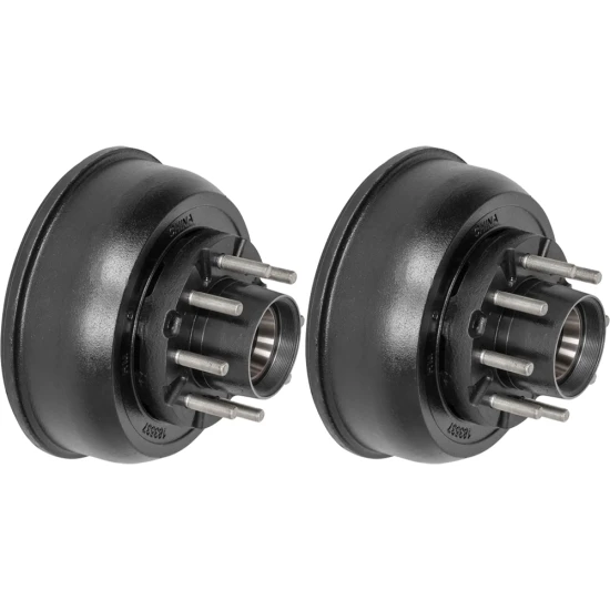 Lippert 10,000‑lb 12‑1/4×3‑3/8 cast‑iron trailer brake drum pair – fits Dexter, Alko, Rockwell axles