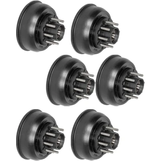 Lippert 10K triple axle forward self-adjusting brake assemblies with 8 on 6.5 hub/drums – 12-1/4 x 3-3/8