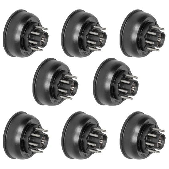 Lippert 10K trailer brake drum kit 12‑1/4 x 3‑3/8 8‑lug 8‑pack Dexter Alko Rockwell compatible