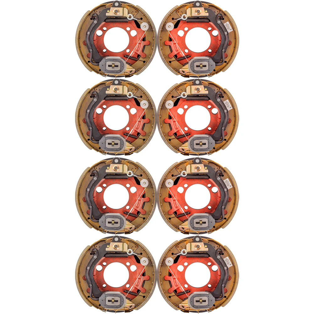 Lippert 8-Pack 12.25 x 3.38 Electric Trailer Brake Assemblies for 8K Axle