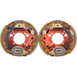 Lippert 12.25 x 3.38 Electric Trailer Brake Assembly Kit Left Right 8K 4-Bolt
