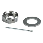 Lippert 7x1.25 2,200-lb Left Electric Brake & Hub Kit – 5 on 4.5 – Spindle, Dust Cap, 6-Pack Lug Nuts