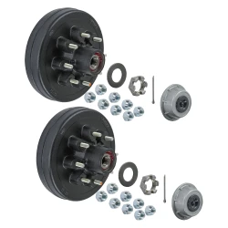 Lippert 7,000-lb Axle Pre-Greased Hub Assemblies (8 on 6.5) – 2-Pack for Single Axle