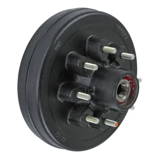 Lippert 12x2 Right-Hand Electric Trailer Brake with Pre-Greased 8 on 6.5 Hub for 7,000 lb Axles