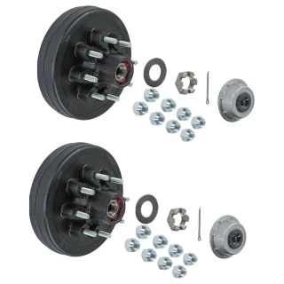 Lippert 7,000-lb Pre-Greased Hub Assemblies (8 on 6.5 bolt pattern, 9/16 studs) 2-Pack
