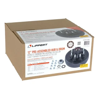 Lippert 7,000-lb Pre-Greased Hub Assemblies (8 on 6.5 bolt pattern, 9/16 studs) 2-Pack