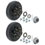 Lippert 6,000-lb Pre-Greased Trailer Hub Assemblies, 6 on 5.5, 2-Pack