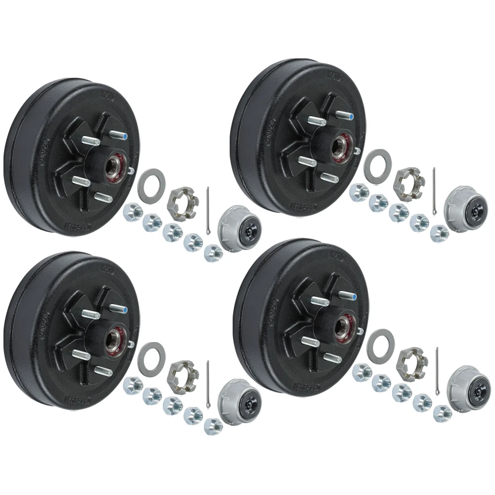 Lippert 3,500-lb Pre-Greased Hub Assemblies (5 on 4.5, 1/2" Studs) – 4-Pack