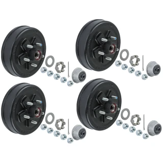 Lippert 3,500-lb Pre-Greased Hub Assemblies (5 on 4.5, 1/2" Studs) – 4-Pack