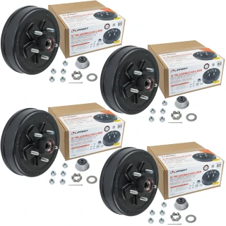 Lippert 3,500-lb Pre-Greased Hub Assemblies (5 on 4.5, 1/2" Studs) – 4-Pack