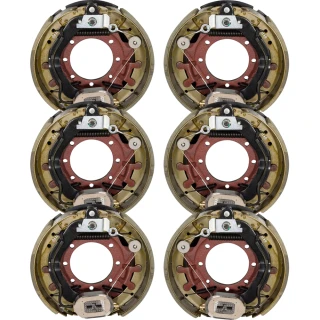 Lippert 10K triple axle forward self-adjusting brake assemblies with 8 on 6.5 hub/drums – 12-1/4 x 3-3/8