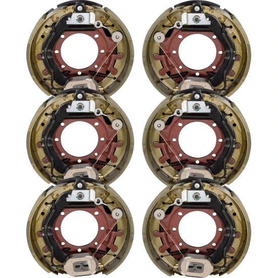 Lippert 10K triple axle forward self-adjusting brake assemblies with 8 on 6.5 hub/drums – 12-1/4 x 3-3/8