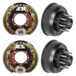 Lippert 10K Self-Adjusting Electric Brake + Hub & Drum Kit — Single Axle (Left & Right), 12-1/4″ × 3-3/8″, 8 on 6.5, 5/8 Studs — Not Pre-Assembled